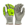 Pyramex GL402CB A4 Cut Resistant PU Palm Dipped Hi - Vis TPR Gloves, 1 pair - Gorvex.com