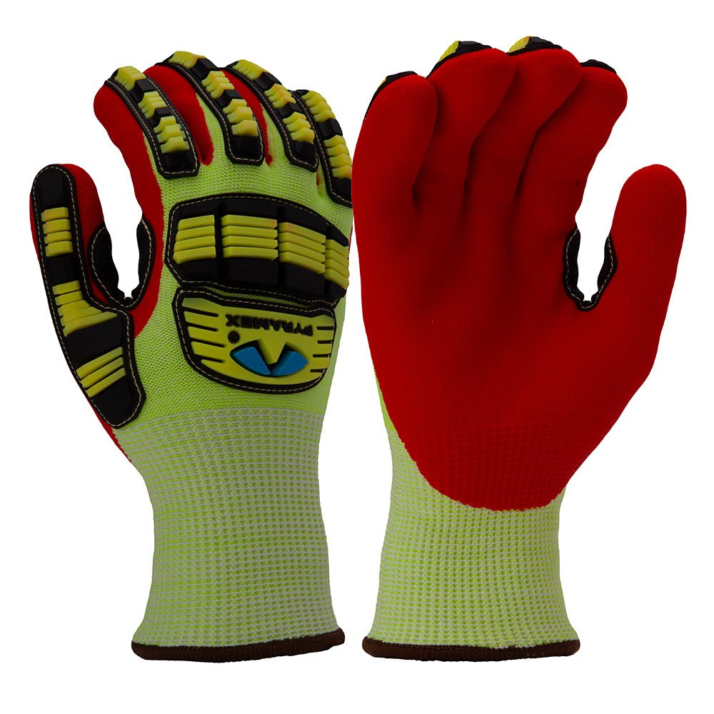 Pyramex GL612C Nitrile Sandy Dipped A5 Cut TPR Insulated Gloves, 1 pair - Gorvex.com