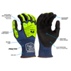 Pyramex GL613CB A4 Cut Impact Level 1 Nitrile Coated Gloves with Hi - Vis TPR, 1 pair - Gorvex.com