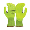 Pyramex GL619C Hi - Vis A2 Cut Nitrile Coated Gloves with Reinforced Thumb, 1 pair - Gorvex.com