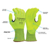 Pyramex GL619C Hi - Vis A2 Cut Nitrile Coated Gloves with Reinforced Thumb, 1 pair - Gorvex.com