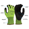 Pyramex GL621C Hi - Vis A5 Cut Nitrile Coated Gloves with Reinforced Thumb, 1 pair - Gorvex.com