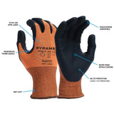 Pyramex GL622C Hi - Vis A6 Cut Nitrile Coated Gloves with Reinforced Thumb, 1 pair - Gorvex.com