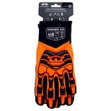 Pyramex GL807CHT Hi - Vis Leather Palm Impact Gloves with A5 Para - Aramid Liner, 1 pair - Gorvex.com