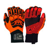 Pyramex GL807CHT Hi - Vis Leather Palm Impact Gloves with A5 Para - Aramid Liner, 1 pair - Gorvex.com