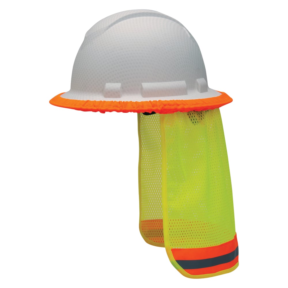 Pyramex HPESHADE Hi Vis Hard Hat Neck Shade with UPF 40 - Gorvex.com