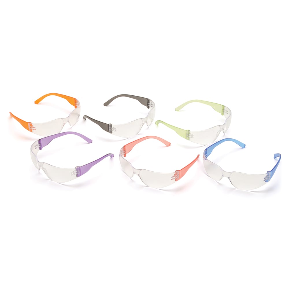 Pyramex Intruder Safety Glasses, Assorted Colors S4110SMP, 1 dozen (12 pairs) - Gorvex.com