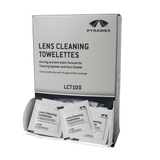 Pyramex LCT100 Pre - Moistened Lens Cleaning Towelettes, 1 box (100 pieces) - Gorvex.com