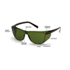 Pyramex Legacy Frameless Safety Glasses, 1 pair - Gorvex.com