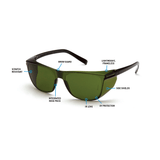 Pyramex Legacy Frameless Safety Glasses, 1 pair - Gorvex.com