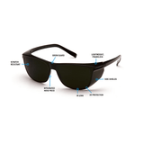 Pyramex Legacy Frameless Safety Glasses, 1 pair - Gorvex.com
