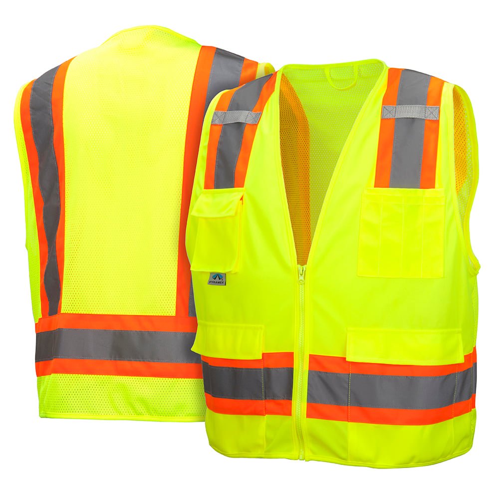 Pyramex Lumen - X Hi - Vis Vest RVZ24 Self Extinguishing Series - Gorvex.com