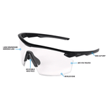 Pyramex PMXSPEC Half - Frame Safety Glasses - Gorvex.com