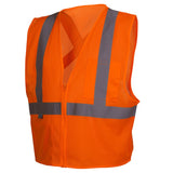 Pyramex RCZ21 Hi Vis Mesh Vest with X - Back Reflective Tape - Gorvex.com