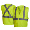Pyramex RCZ21 Hi Vis Mesh Vest with X - Back Reflective Tape - Gorvex.com