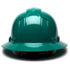 Pyramex Ridgeline Full Brim Hard Hat, 4 Pt Ratchet Suspension - Gorvex.com