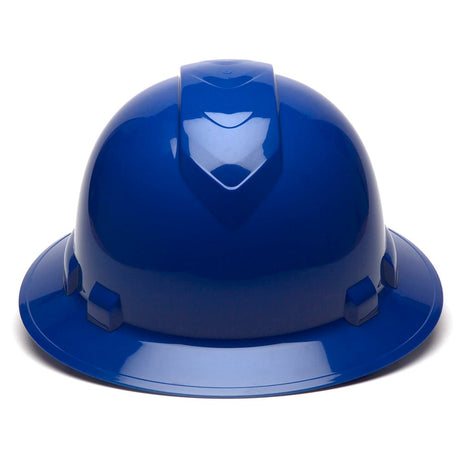 Pyramex Ridgeline Full Brim Hard Hat, 6 Pt Ratchet Suspension - Gorvex.com