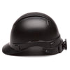 Pyramex Ridgeline Graphite Cap Style Hard Hat, 4 Pt Ratchet - Gorvex.com