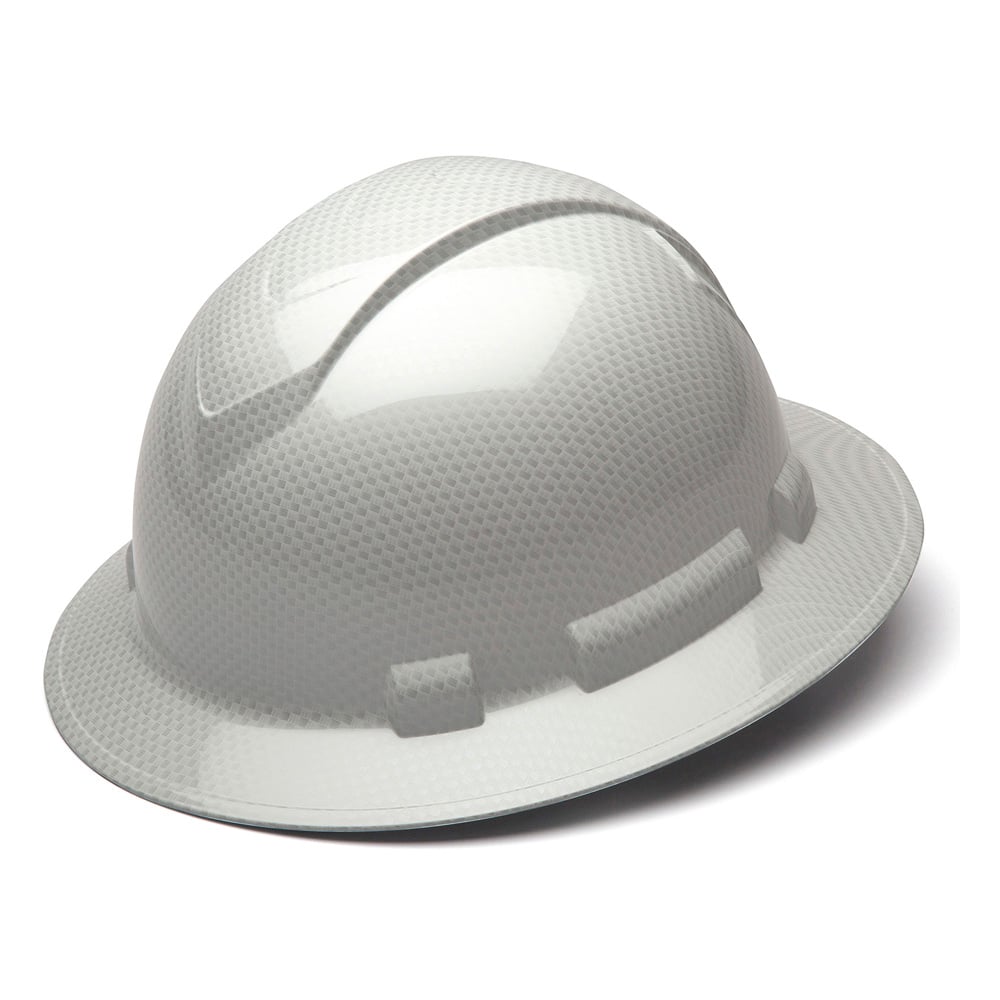 Pyramex Ridgeline Graphite Full Brim Hard Hat, 4 Point Ratchet - Gorvex.com