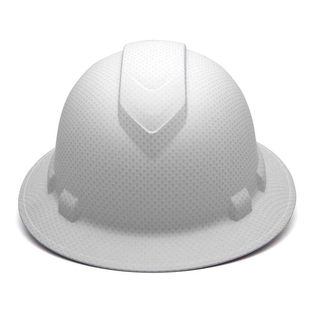 Pyramex Ridgeline Graphite Full Brim Hard Hat, 4 Point Ratchet - Gorvex.com