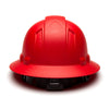 Pyramex Ridgeline Graphite Full Brim Hard Hat, 4 Point Ratchet - Gorvex.com