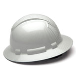 Pyramex Ridgeline Graphite Full Brim Hard Hat, 4 Point Ratchet - Gorvex.com