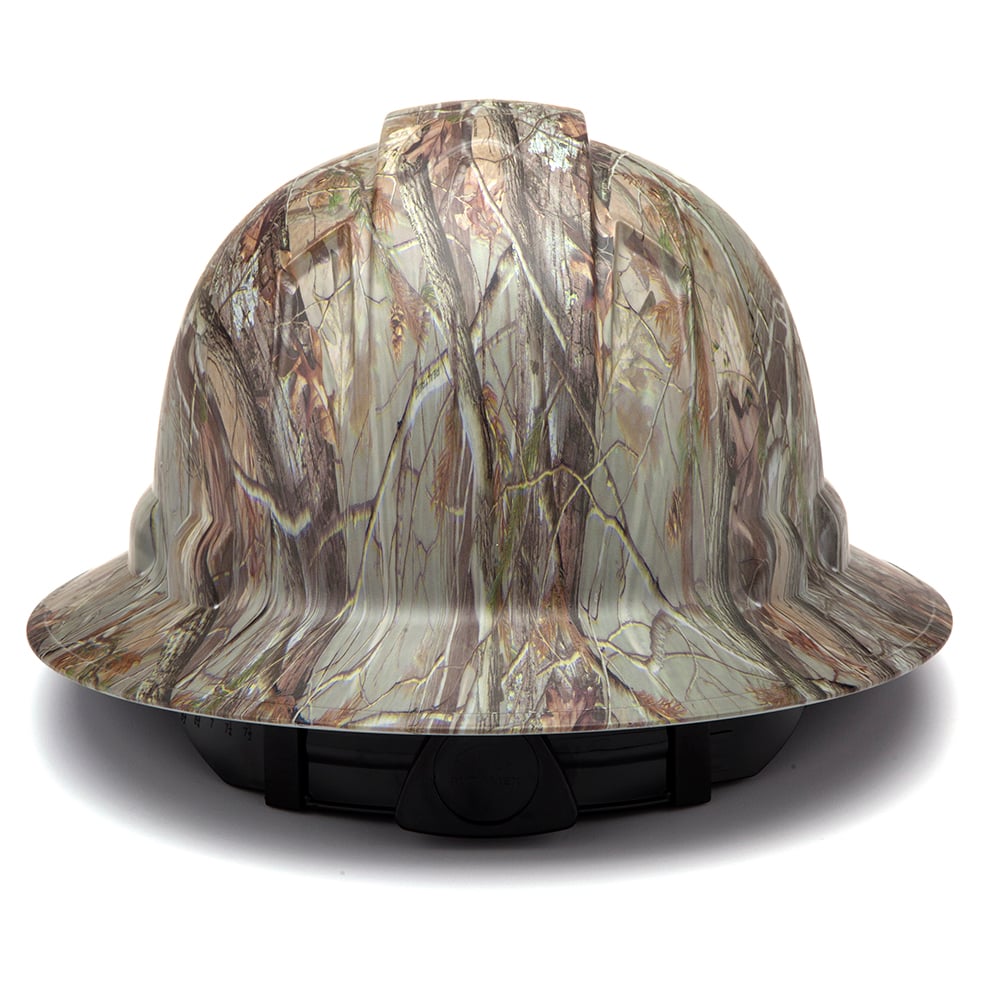 Pyramex Ridgeline Graphite Full Brim Hard Hat, 4 Point Ratchet - Gorvex.com