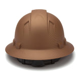 Pyramex Ridgeline Graphite Full Brim Hard Hat, 4 Point Ratchet - Gorvex.com