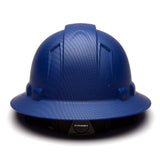 Pyramex Ridgeline Graphite Full Brim Hard Hat, 4 Point Ratchet - Gorvex.com