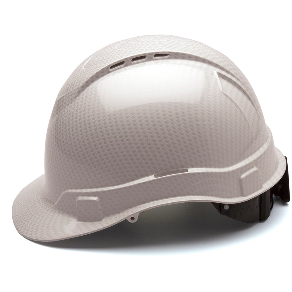 Pyramex Ridgeline Graphite Vented Cap Style Hard Hat, 4 Pt Ratchet - Gorvex.com