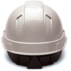 Pyramex Ridgeline Graphite Vented Cap Style Hard Hat, 4 Pt Ratchet - Gorvex.com