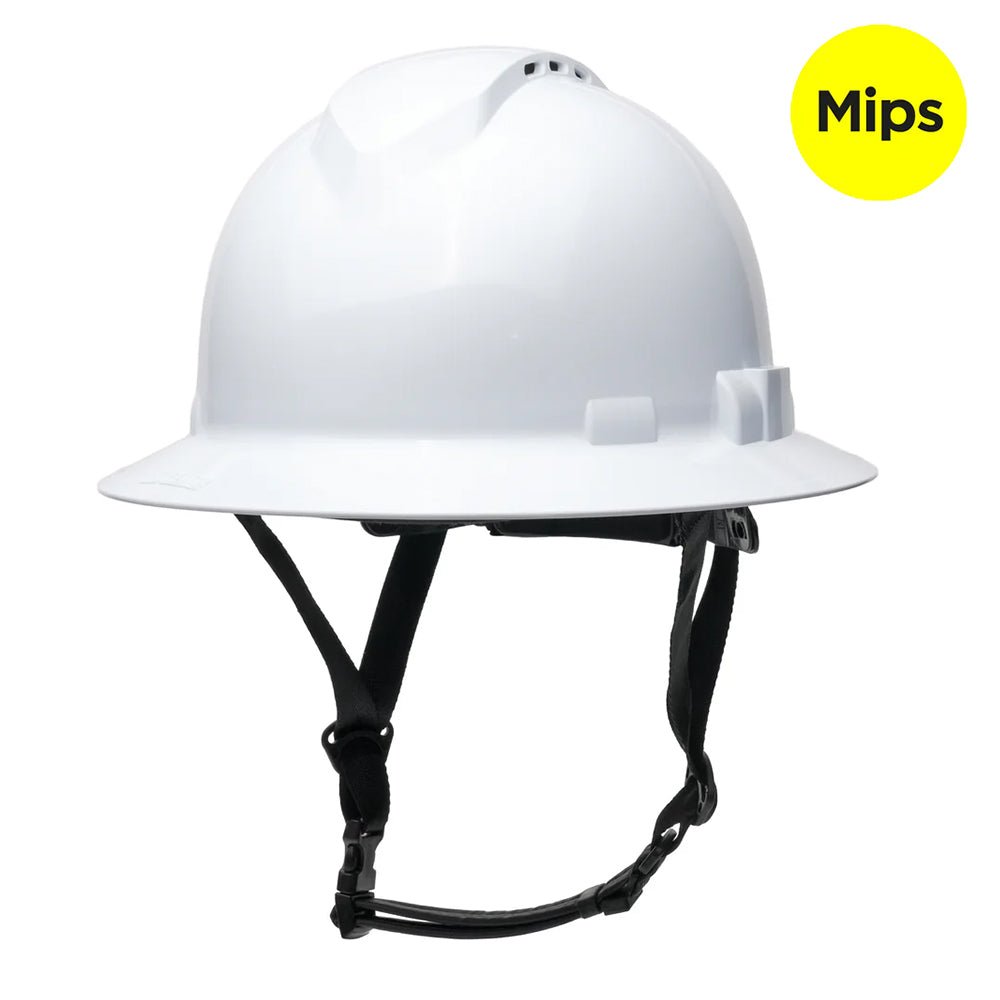 Pyramex Ridgeline® T2 Type II Vented Full Brim Hard Hat with Mips® - Gorvex.com