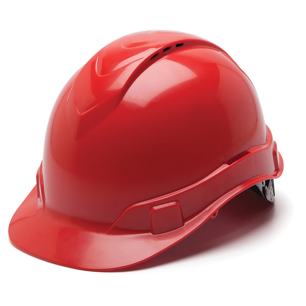 Pyramex Ridgeline Vented Cap Style Hard Hat, 4 Pt Ratchet - Gorvex.com