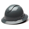 Pyramex Ridgeline Vented Full Brim Hard Hat, 4 Pt Ratchet Suspension - Gorvex.com