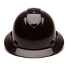 Pyramex Ridgeline Vented Full Brim Hard Hat, 4 Pt Ratchet Suspension - Gorvex.com