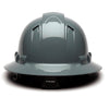 Pyramex Ridgeline Vented Full Brim Hard Hat, 4 Pt Ratchet Suspension - Gorvex.com