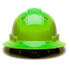 Pyramex Ridgeline Vented Full Brim Hard Hat, 4 Pt Ratchet Suspension - Gorvex.com