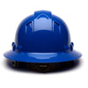 Pyramex Ridgeline Vented Full Brim Hard Hat, 4 Pt Ratchet Suspension - Gorvex.com