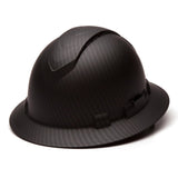 Pyramex Ridgeline Vented Graphite Full Brim Hard Hat, 4 Point Ratchet, Black Graphite - Gorvex.com