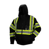 Pyramex RJ37 Class 1 Waterproof Hooded Reflective Jacket with Quilted Lining - Gorvex.com