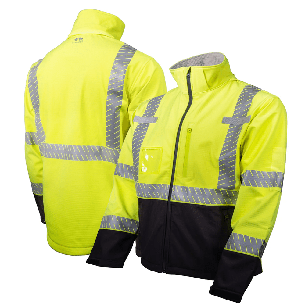 Pyramex RJ40 Hi - Vis Class 3 Waterproof Reflective Jacket with Removable Hood - Gorvex.com