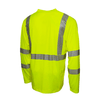 Pyramex RLP1 Hi - Vis Class 3 Long Sleeve Reflective T-Shirt with Phone Pocket - Gorvex.com