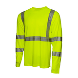Pyramex RLP1 Hi - Vis Class 3 Long Sleeve Reflective T-Shirt with Phone Pocket - Gorvex.com