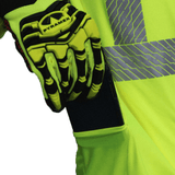 Pyramex RLP1NS Hi - Vis Non - Rated Long Sleeve T-Shirt with Phone Pocket - Gorvex.com