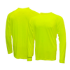 Pyramex RLP1NS Hi - Vis Non - Rated Long Sleeve T-Shirt with Phone Pocket - Gorvex.com