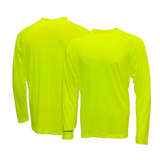 Pyramex RLP1NS Hi - Vis Non - Rated Long Sleeve T-Shirt with Phone Pocket - Gorvex.com