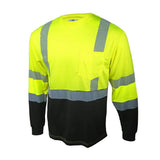 Pyramex RLTS22B Long Sleeve T-Shirt with Segmented Tape & Black Bottom - Gorvex.com