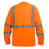 Pyramex RLTS31B Class 3 Hi Vis Long Sleeved Shirt with Black Bottom - Gorvex.com
