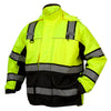 Pyramex RPB36 Series Hi Vis Lime Class 3 Multi - Layer Parka with Hi Vis Inner Jacket - Gorvex.com