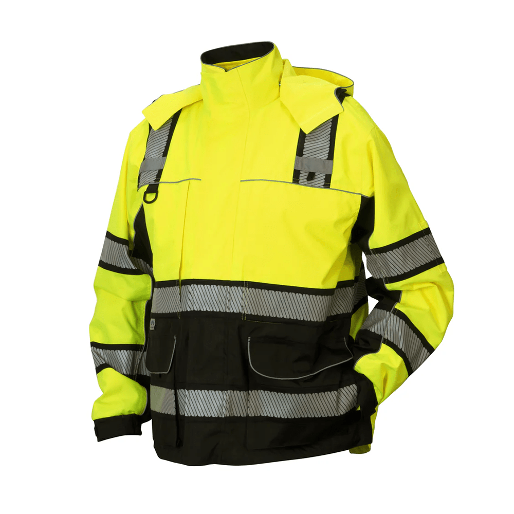 Pyramex RPB38 Class 3 Waterproof Reflective Parka with Hi - Vis Inner Jacket - Gorvex.com